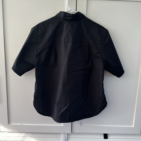 Citizens for Humanity short sleeve Kayla button down shirt in Black small - Picture 2 of 11